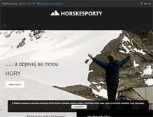 Tablet Screenshot of horskesporty.cz